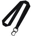 Blank Bottle Opener Lanyard, 3/4"W x 36"L